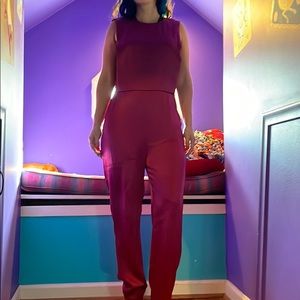 Theory jumpsuit Magenta size 6